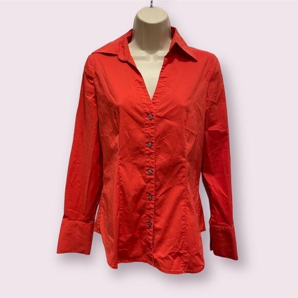 Express Tops - Express Design Studio Vibrant Long Sleeve Blouse Size Small